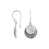 AE-6259-MOP Sterling Silver Earring With Mother Of Pearl Jewelry Bali Designs Inc